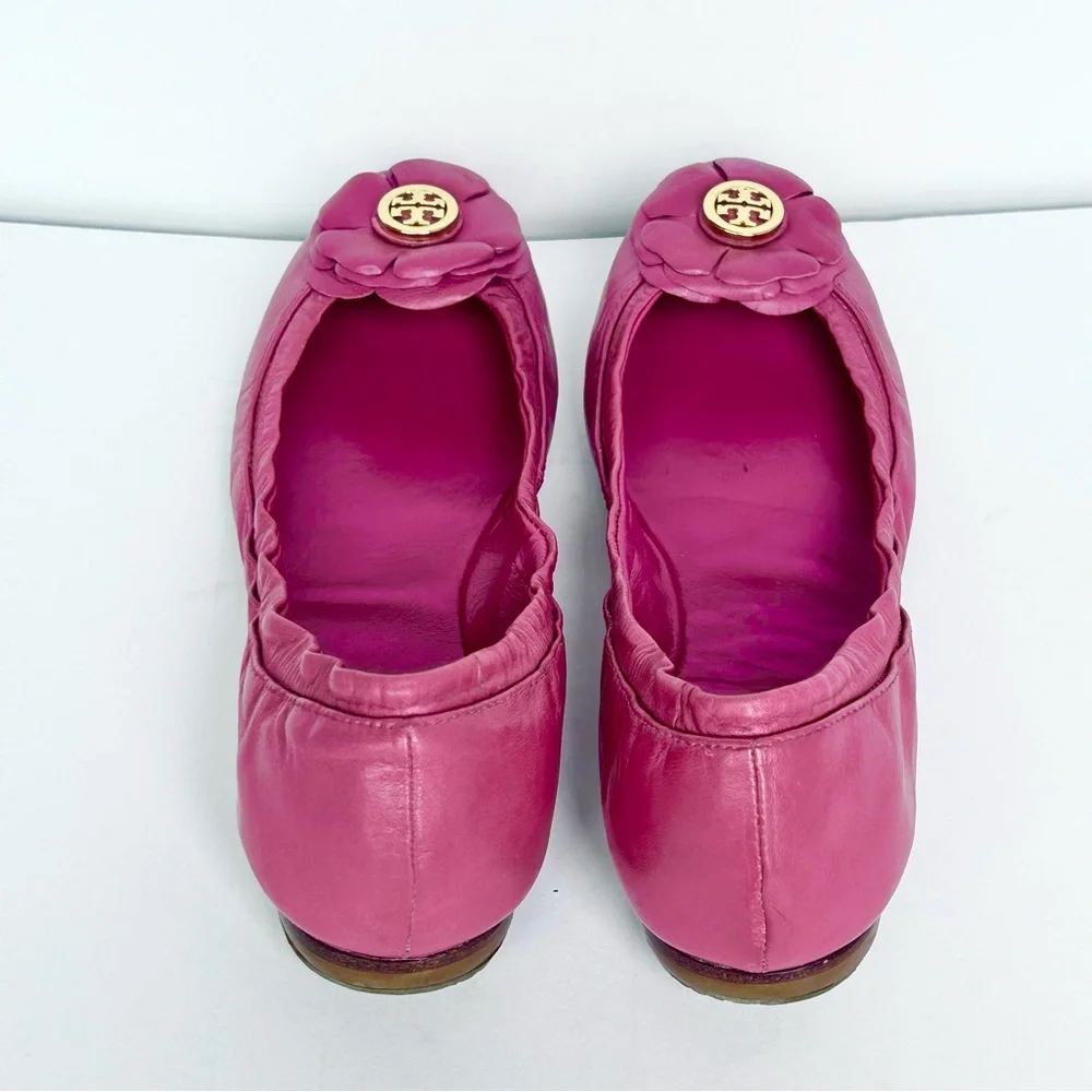 TORY BURCH Shelby Leather Ballet Flats